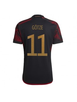 Billige Tyskland Mario Gotze #11 Bortedrakt VM 2022 Kortermet